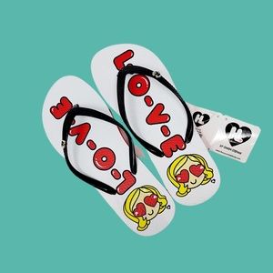 NWT Harajuku Lovers Flip Flops Size 5/6